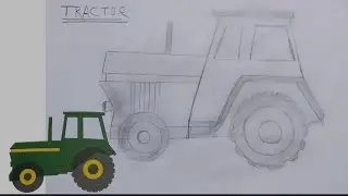 Easy Tractor pencil drawing how to drawing shorts Tractor 