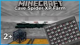 DOUBLE Cave Spider XP Farm! - Minecraft 1.16+ Tutorial