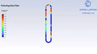 Single‑Loop Pulsating Heat Pipe CFD Simulation | ANSYS Fluent + UDF Thermal Performance 🔥💧⚙️