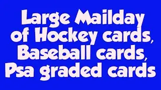 First Huge mailday picks of 2023. Hockey cards, Psa graded cards, baseball cards and more.