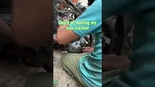 Day 2 of making my own tracker #bikes #viral #bikelife #pakistan #pakistan #custombuild