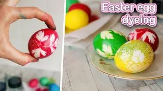 How to DYE Easter EGGS with FOOD COLORING