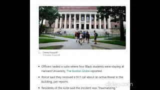 Harvard Police Falsely Raid Dorm Of Black Students #Harvard #Police #Raid #Dorm #Black Students