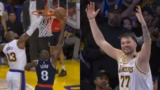 LeBron James chase down block on Kris Dunn to seal win vs Clippers 🔥