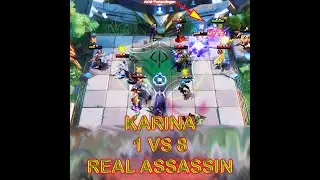 KARINA IS THE KING OF ALL KING ASSASSIN | Magic chess Mobile Legends #Shorts