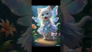 🪄Another Version Of Cutest Kitten Fairy💕💓 #adorable #cute #cat #aicat #cartoon #ytshorts #trending