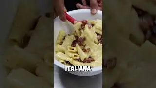 Nueva tortilla de Rigatone a la carbonara de pistacho!