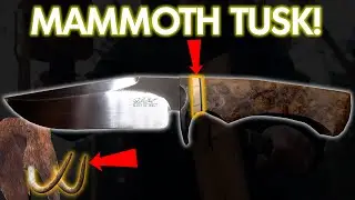 $500,- Knife made with REAL Mammoth TUSK!