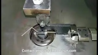 2D wire bending machine with cutting and straighten function.