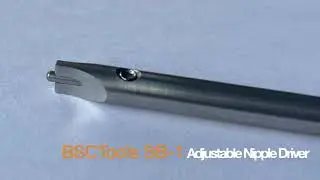 Adjustable Spoke Nipple Driver - lace bicycle wheels quickly and easily