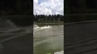 Water skiing fail