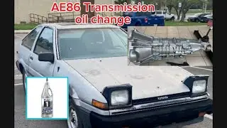 AE86 Transmission Oil Change