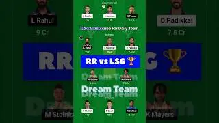 RR vs Lsg Dream11 prediction, RR vs Lsg Dream11 team prediction today, Lsg Vs RR dream11 team today