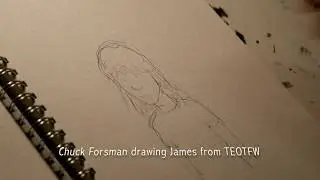 Charles Forsman Drawing James from TEOTFW