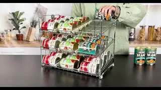 Simple Houseware Stackable Metal Can Rack Organizer, Bronze   Home & Kitchen via amazon