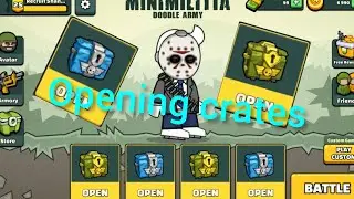 Opening crates in Mini militia
