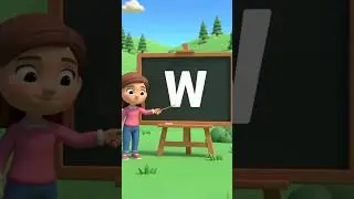 ABC Song for Kids (W-Z) | Fun Alphabet Nursery Rhyme | ABCD Learning Song #abcd #kidssongs #shorts