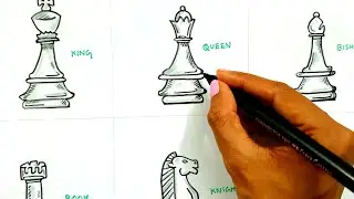 International Chess Day Drawing Easy
