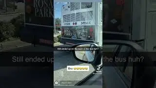 Still ended up on the back of the bus huh?