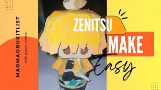 😍 Cutest Zenitsu Paper Model Ever! | Demon Slayer DIY Craft | Hand Made Figure