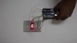 Design a digital counter, which counts from 0 to 9 using seven segment displays.