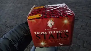 36sh Triple Thunder Stars - Bonfireworks