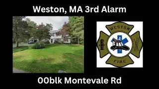 Weston, MA 3rd Alarm House Fire Fireground Audio 2/18/25