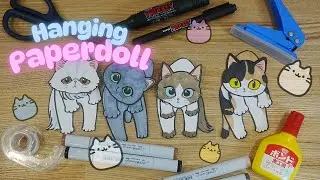 Hanging paperdoll😸DIY TUTORIAL😺