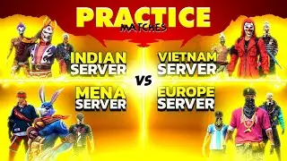 FREE FIRE CLASH WAR B/W INDIA, MENA, EUROPE & VIETNAM SERVER  - FREE FIRE LIVE