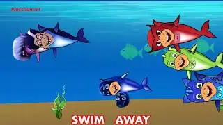 Baby Shark Video Song Nursery Rhyme for Kids with CatBoy, Owelette, Geko, Romeo, Moana