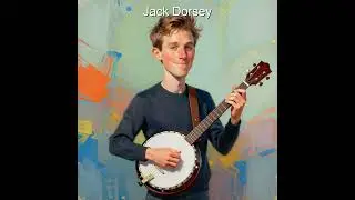 AI Cartoon Caricatures Part 4 of Famous People Playing Banjo  ・Japanese-English Bluegrass Song by AI