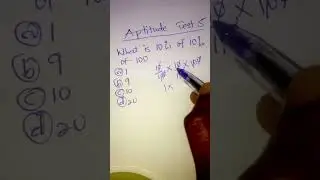 Only Geniuses Can Answer This Aptitude Question 🤯 | 10% of 10% #Shorts