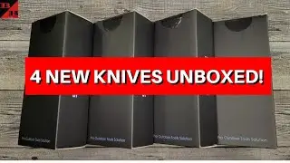 4 NEW WORK KNIVES FROM  SHIELDON| TRANCHODON | CHARKOS | BAZOUCAN | RELICANTH