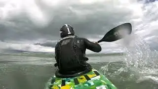 First Paddle Mega Jester Storm - Old School IC Finless Surf Kayak