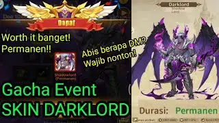 GACHA DARKLORD SKIN EVENT!! ABIS SEGINI WORTH IT BANGET INI EVENT IDLE LEGENDS