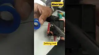 Solar Power Plant ⚡|| Soldering work #electrical #electronic #solarpowerplant #ytshorts