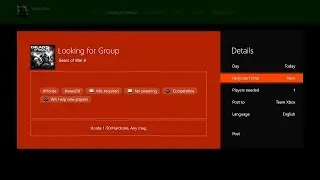 Поиск Группы на Xbox One и Xbox App
