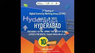 Gear up for the 2nd meeting of #G20DEWG in Pearl City Hyderabad!