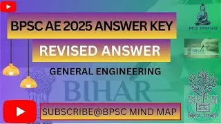 REVISED ANSWER KEY BPSC AE 2025 II GENERAL ENGINEERING PAPER 4