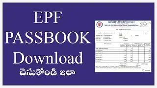 How to download EPF Passbook in telugu. how to check epf Balance.