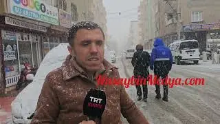 Nusaybin’de kar yağışı başladı