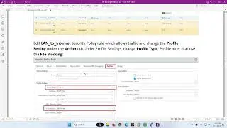 Palo Alto Firewall - File Blocking Profile Lab