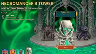 My FIRST RUN in the NECROMANCER SET! | Epic Auto Towers