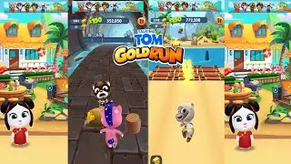 TALKING TOM GOLD RUN UNICORN ANGELA BOOS FIGHT VERY MUCH FUN 😂