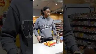 Professional Boxer Presses Cashier! #shorts #gasstation