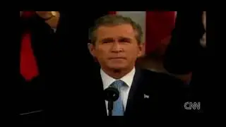President George W. Bush declares war on terror at 9/11/2001