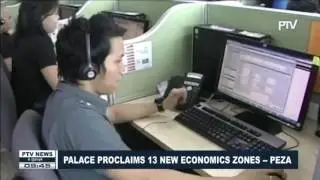 Palace proclaims 12 new Economics Zones -- PEZA