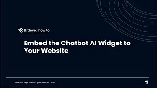 Embed Chatbot AI Widget To Your Website