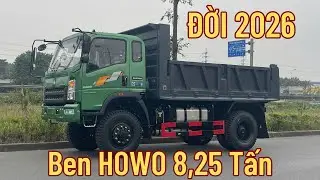 B&Aacute;O GI&Aacute; Xe Ben HOWO 8,25 Tấn 2 Cầu - ĐỜI 2026 Mới Về| 0383.368.978