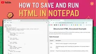 How to run HTML program in Notepad || How to create HTML in Notepad #computer